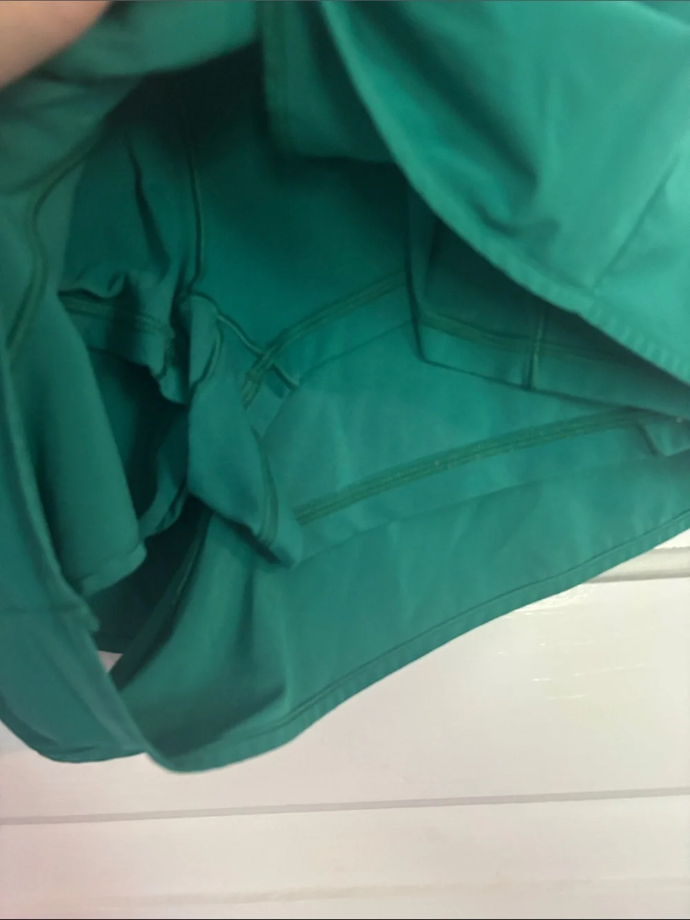 Women's Athletic Green Shorts - Lightweight Run/Workout Shorts